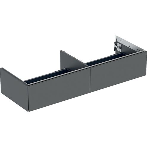 GEBERIT ONE skříňka pod umyvadlo 133,2x47x26,6 cm, 2 zásuvky, Push-open, matná lávová 505.076.00.3 Obrázek - Hlavní obrázek