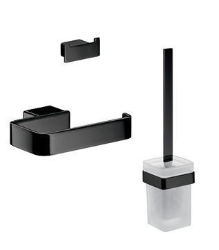 EMCO CONCEPT BLACK sada koupelnových doplňků, matná černá
