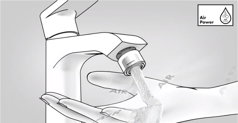 HANSGROHE METRIS umyvadlová stojánková baterie pro jednu vodu, EcoSmart, chrom 31166000 Obrázek - fotka