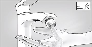 HANSGROHE METRIS umyvadlová stojánková baterie pro jednu vodu, EcoSmart, chrom 31166000 Obrázek - fotka