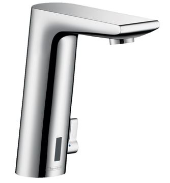 HANSGROHE METRIS S umyvadlová senzorová baterie s regulací teploty, napájení z baterie, EcoSmart, chrom