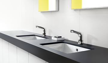 HANSGROHE FOCUS umyvadlová senzorová baterie s regulací teploty, napájení z baterie, EcoSmart, chrom 31171000 Obrázek - fotka