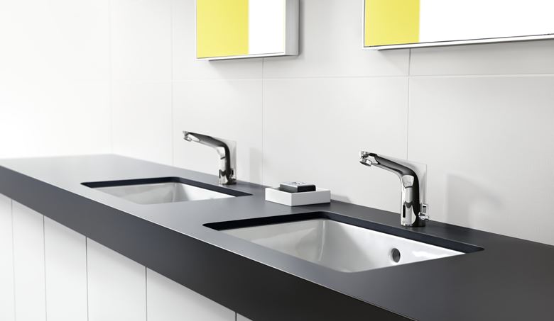 HANSGROHE FOCUS umyvadlová senzorová baterie s regulací teploty, napájení z baterie, EcoSmart, chrom 31171000 Obrázek - fotka