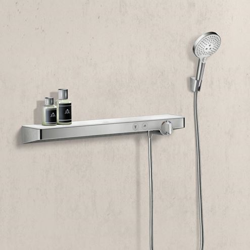 HANSGROHE SHOWERTABLET SELECT nástěnná termostatická baterie, pro 2 spotřebiče, bílá/chrom 13184400 Obrázek - fotka
