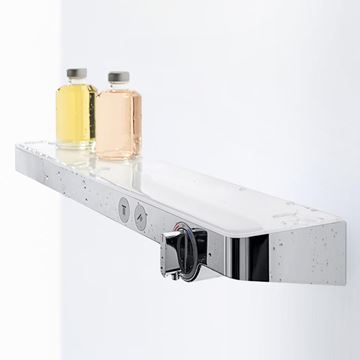 HANSGROHE SHOWERTABLET SELECT nástěnná termostatická baterie, pro 2 spotřebiče, bílá/chrom 13184400 Obrázek - fotka