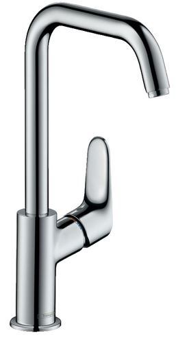 HANSGROHE FOCUS umyvadlová stojánková baterie, s odtokovou soupravou, otočný výtok, EcoSmart, chrom 31609000 Obrázek - Hlavní obrázek