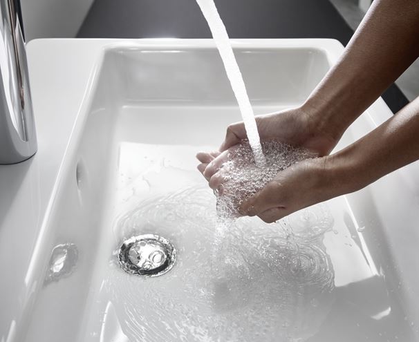 HANSGROHE FOCUS umyvadlová stojánková baterie, s odtokovou soupravou, EcoSmart, chrom 31608000 Obrázek - fotka