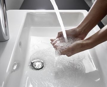 HANSGROHE FOCUS umyvadlová stojánková baterie, s odtokovou soupravou, EcoSmart, chrom 31608000 Obrázek - fotka