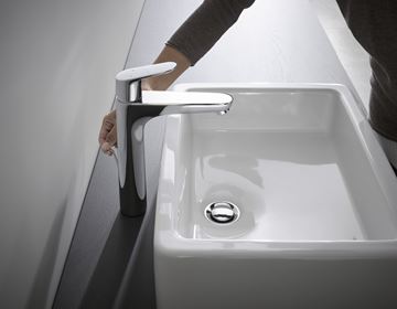 HANSGROHE FOCUS umyvadlová stojánková baterie, s odtokovou soupravou, EcoSmart, chrom 31608000 Obrázek - fotka