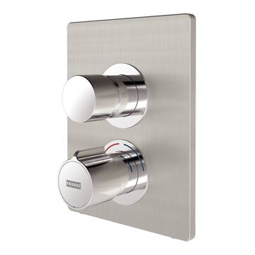 KWC F5S-THERM sprchová podomítková termostatická samouzavírací baterie, s tělesem, chrom
