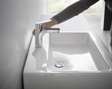HANSGROHE FOCUS umyvadlová stojánková baterie, s odtokovou soupravou, CoolStart, EcoSmart, chrom 31621000 Obrázek - fotka