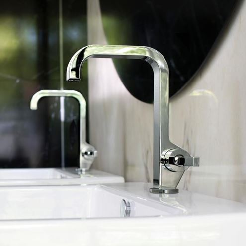 AXOR CITTERIO umyvadlová stojánková baterie, EcoSmart, chrom 39037000 Obrázek - fotka