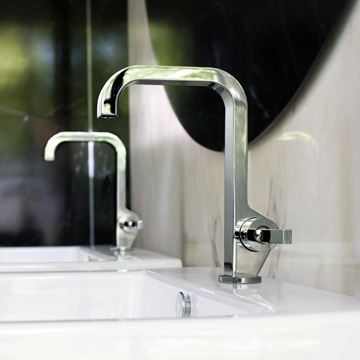 AXOR CITTERIO umyvadlová stojánková baterie, EcoSmart, chrom 39037000 Obrázek - fotka