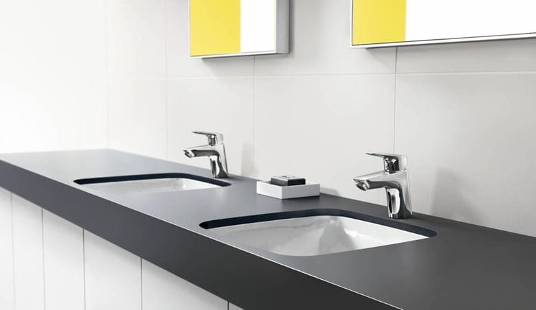 HANSGROHE LOGIS umyvadlová stojánková baterie, s odtokovou soupravou, EcoSmart, chrom 71077000 Obrázek - fotka