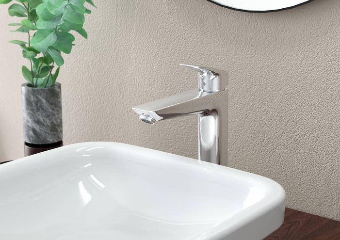 HANSGROHE LOGIS umyvadlová stojánková baterie, s odtokovou soupravou, EcoSmart, chrom 71090000 Obrázek - fotka