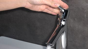 HANSGROHE TALIS S umyvadlová stojánková baterie, s odtokovou soupravou, EcoSmart, chrom 72020000 Obrázek - fotka