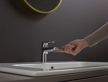 HANSGROHE TALIS E umyvadlová stojánková baterie, s odtokovou soupravou, EcoSmart, chrom 71701000 Obrázek - fotka
