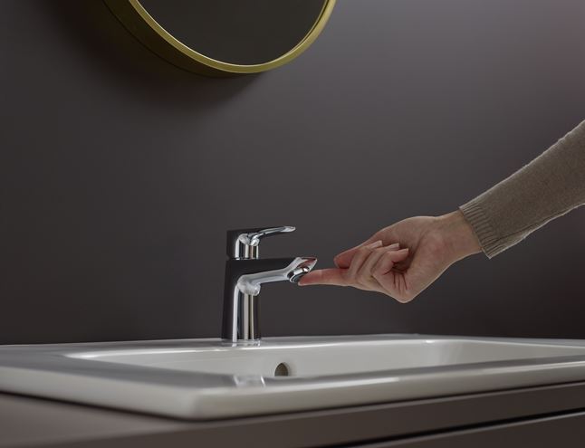HANSGROHE TALIS E umyvadlová stojánková baterie, s odtokovou soupravou, EcoSmart, chrom 71701000 Obrázek - fotka