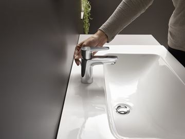 HANSGROHE TALIS E umyvadlová stojánková baterie, s odtokovou soupravou, EcoSmart, chrom 71700000 Obrázek - fotka