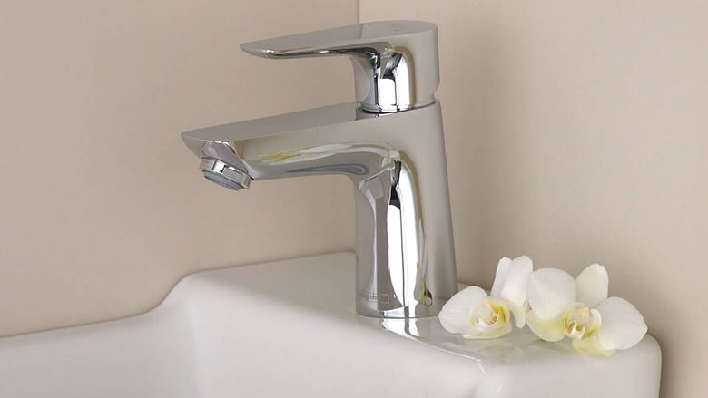 HANSGROHE TALIS E umyvadlová stojánková baterie, s odtokovou soupravou, EcoSmart, chrom 71700000 Obrázek - fotka