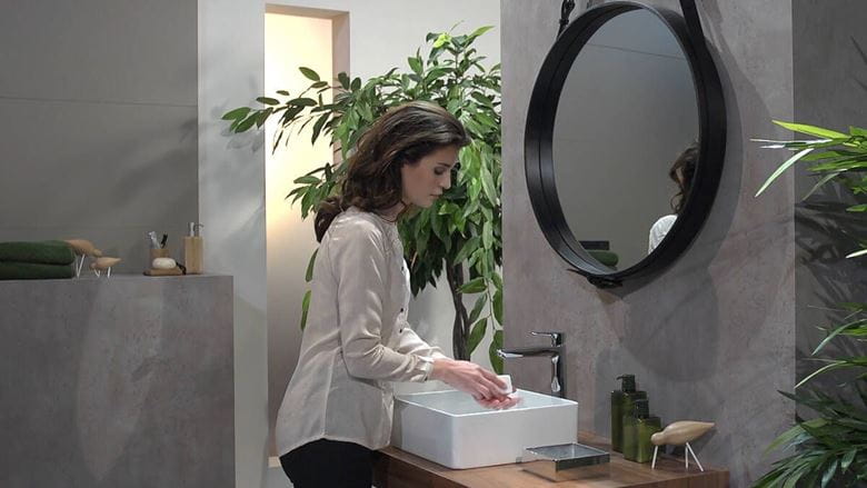 HANSGROHE TALIS E umyvadlová stojánková baterie, s odtokovou soupravou, EcoSmart, chrom 71716000 Obrázek - fotka