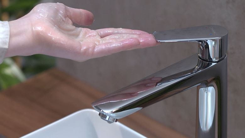 HANSGROHE TALIS E umyvadlová stojánková baterie, s odtokovou soupravou, EcoSmart, chrom 71716000 Obrázek - fotka