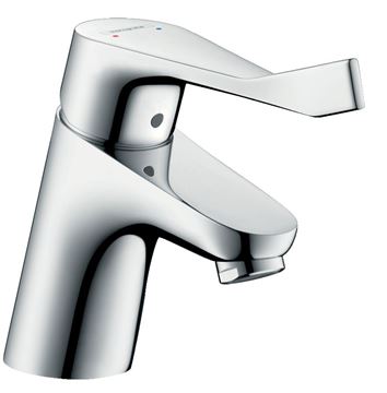 HANSGROHE FOCUS umyvadlová stojánková baterie, s odtokovou soupravou a prodlouženou rukojetí, EcoSmart, chrom