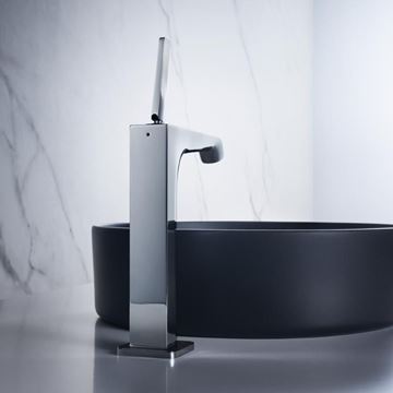 AXOR CITTERIO E umyvadlová stojánková baterie, s odtokovou soupravou, EcoSmart, chrom 36103000 Obrázek - fotka