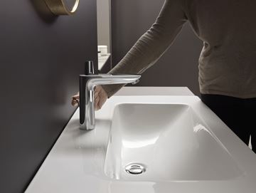 HANSGROHE TALIS E umyvadlová stojánková baterie, s odtokovou soupravou, EcoSmart, chrom 71754000 Obrázek - fotka