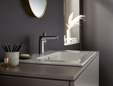 HANSGROHE TALIS E umyvadlová stojánková baterie, s odtokovou soupravou, EcoSmart, chrom 71754000 Obrázek - fotka