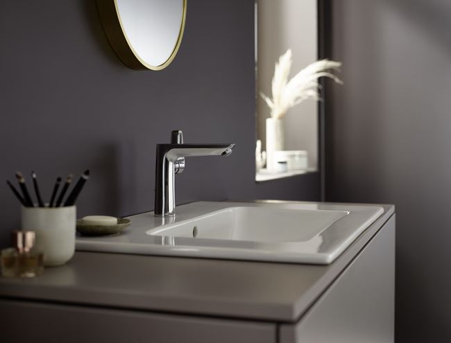 HANSGROHE TALIS E umyvadlová stojánková baterie, s odtokovou soupravou, EcoSmart, chrom 71754000 Obrázek - fotka