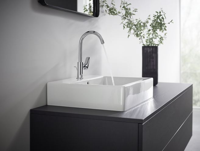HANSGROHE LOGIS umyvadlová stojánková baterie, s odtokovou soupravou, EcoSmart, chrom 71130000 Obrázek - fotka