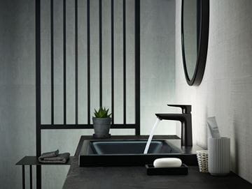 HANSGROHE TALIS E umyvadlová stojánková baterie, s odtokovou soupravou, EcoSmart, matná černá 71710670 Obrázek - fotka
