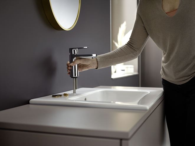 HANSGROHE VERNIS BLEND umyvadlová stojánková baterie, EcoSmart, chrom 71580000 Obrázek - fotka