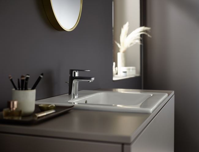 HANSGROHE VERNIS BLEND umyvadlová stojánková baterie, s odtokovou soupravou, EcoSmart, chrom 71550000 Obrázek - fotka