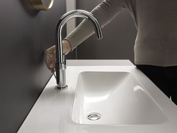 HANSGROHE VERNIS BLEND umyvadlová stojánková baterie, s odtokovou soupravou a otočným výtokem, EcoSmart, chrom 71554000 Obrázek - fotka