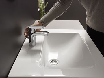 HANSGROHE VERNIS BLEND umyvadlová stojánková baterie, s odtokovou soupravou, CoolStart, EcoSmart, chrom 71557000 Obrázek - fotka
