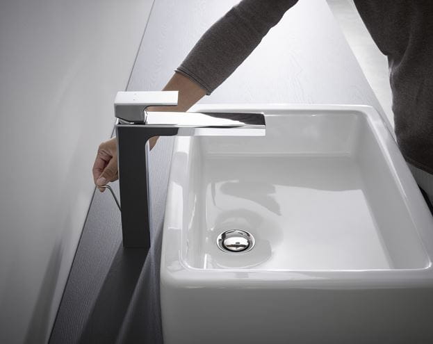 HANSGROHE VERNIS SHAPE umyvadlová stojánková baterie, s odtokovou soupravou, EcoSmart, chrom 71590000 Obrázek - fotka