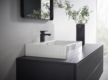 HANSGROHE VERNIS SHAPE umyvadlová stojánková baterie, s odtokovou soupravou, CoolStart, EcoSmart, matná černá 71593670 Obrázek - fotka