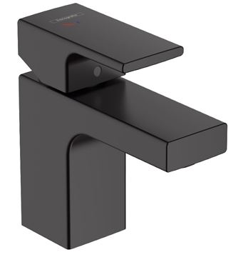 HANSGROHE VERNIS SHAPE umyvadlová stojánková baterie, s odtokovou soupravou, CoolStart, EcoSmart, matná černá