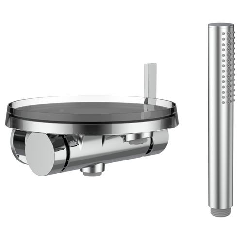 KARTELL BY LAUFEN vanová podomítková baterie, s přepínačem, se sprchovou soupravou, chrom H3213390041411 Obrázek - Hlavní obrázek