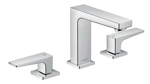 HANSGROHE METROPOL umyvadlová stojánková baterie 3-otvorová, s odtokovou soupravou, EcoSmart, chrom