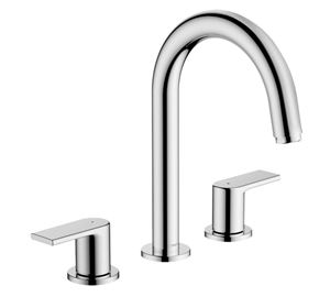 HANSGROHE VERNIS SHAPE umyvadlová stojánková baterie 3-otvorová, s odtokovou soupravou, EcoSmart, chrom