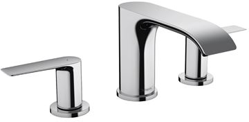 HANSGROHE VIVENIS umyvadlová stojánková baterie 3-otvorová, s odtokovou soupravou, EcoSmart, chrom