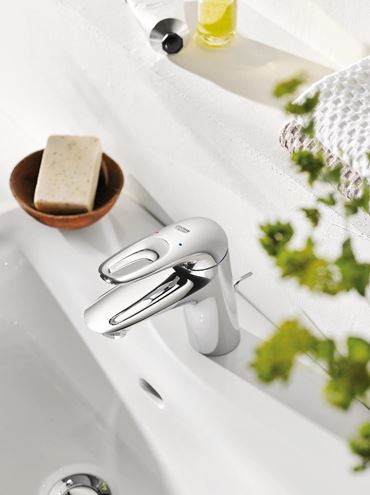 GROHE EUROSTYLE umyvadlová stojánková baterie, s odtokovou soupravou, chrom 23564003 Obrázek - fotka