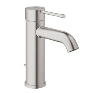 GROHE ESSENCE NEW umyvadlová stojánková baterie, s odtokovou soupravou, Water Saving, supersteel