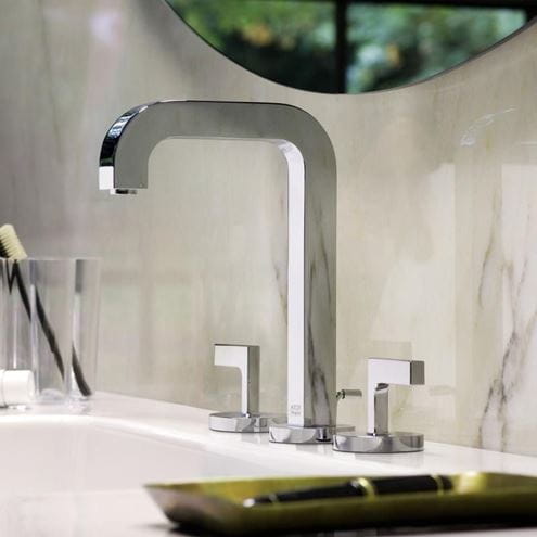 AXOR CITTERIO umyvadlová stojánková baterie, 3-otvorová, s odtokovou soupravou, EcoSmart, chrom 39135000 Obrázek - fotka