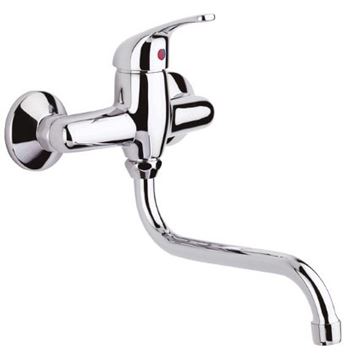 RAF POLAR dřezová nástěnná baterie, chrom