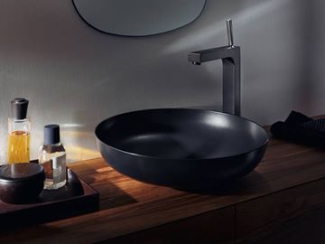 AXOR CITTERIO umyvadlová stojánková baterie, s odtokovou soupravou, EcoSmart, chrom 39020000 Obrázek - fotka