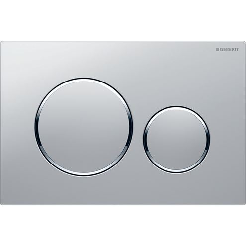 GEBERIT SIGMA 20 ovládací tlačítko pro dvě splachování, easy-to-clean, plast, matný/lesklý chrom 115.882.JQ.1 Obrázek - Hlavní obrázek